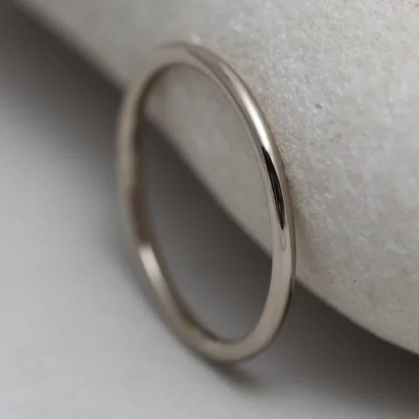 Handmade 14ct White Gold Stacking Spacer Ring