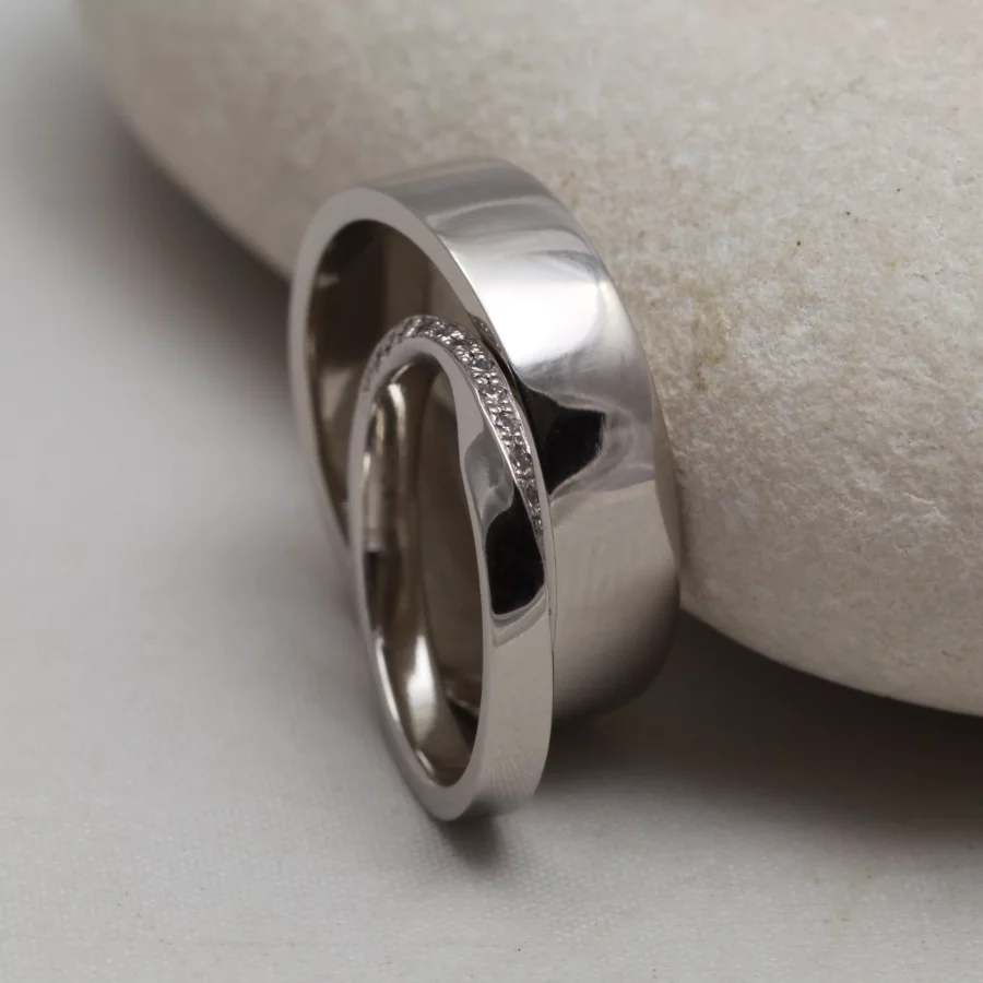 matching white gold wedding rings