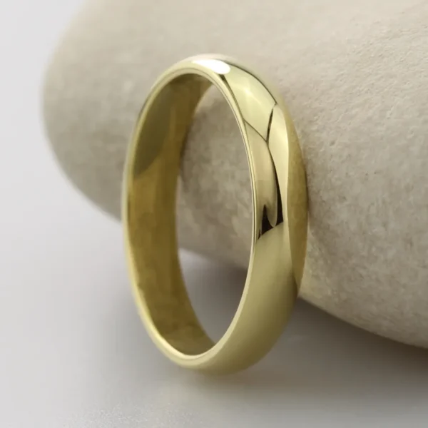The Wanlock: Recycled 14ct Yellow Gold Wedding Ring with Polished finish