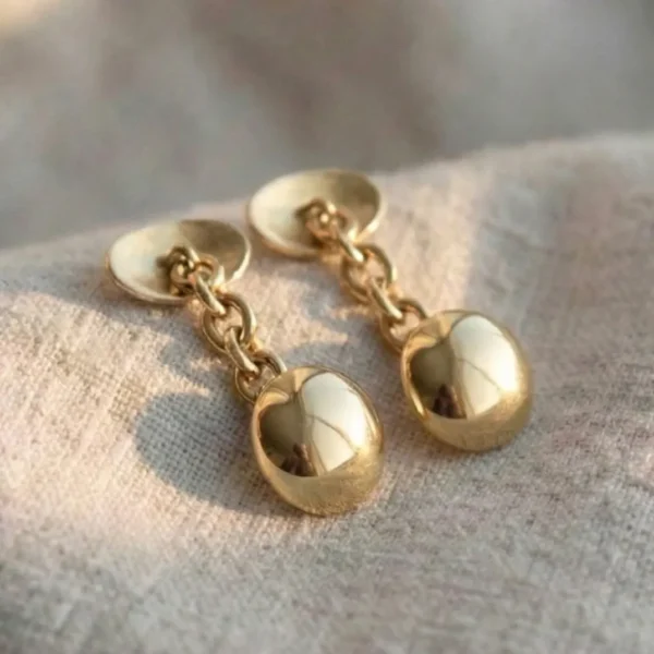 The Snowdonia Chain Cufflinks: 18ct Yellow Gold