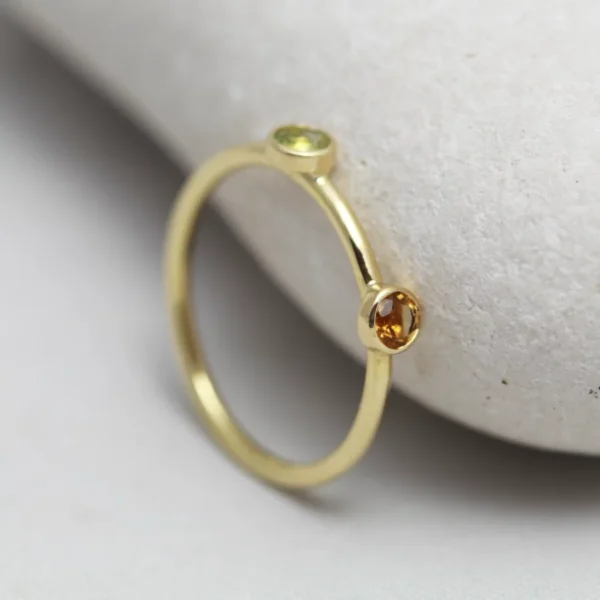 Handmade 18ct Gold Full Set of Stacking Rings