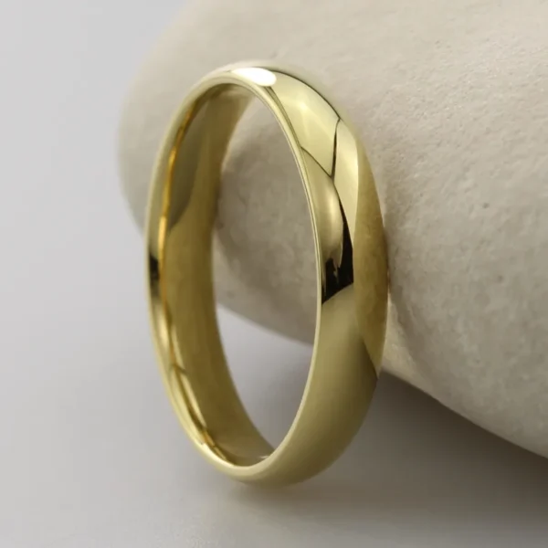 The Devon: Handmade 14ct Yellow Gold Polished Wedding Ring