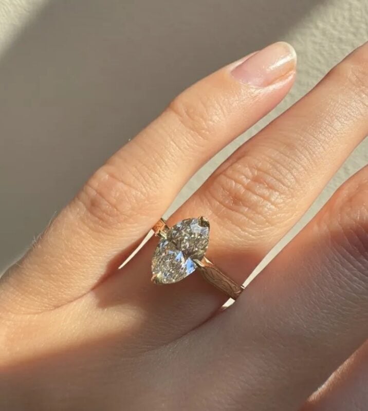 Marquise Cut Engagement Ring